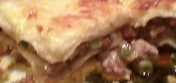 Лазанья с замороженными овощами и фаршем