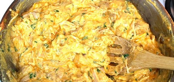 Курица с сыром и сметаной