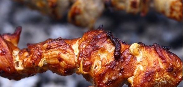 Шашлык из свинины в кефире