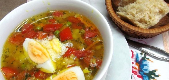 Суп с овощной заморозкой