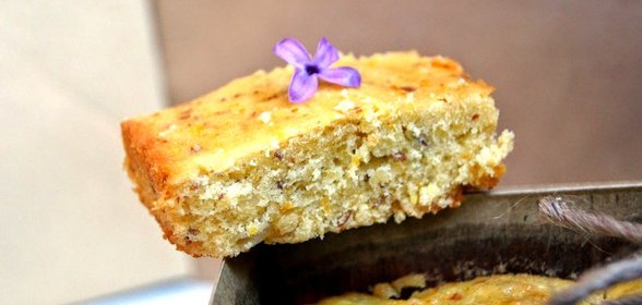 Кекс с грушей