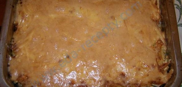 Запеканка с яблоками и фаршем Мужские капризы