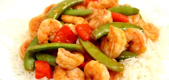 Стир-фрай с креветками