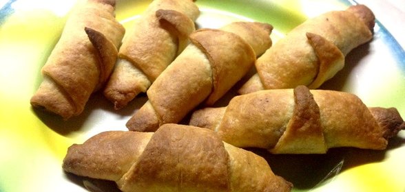 Круассаны из творожного теста