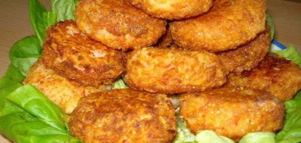 Котлеты из крабовых палочек