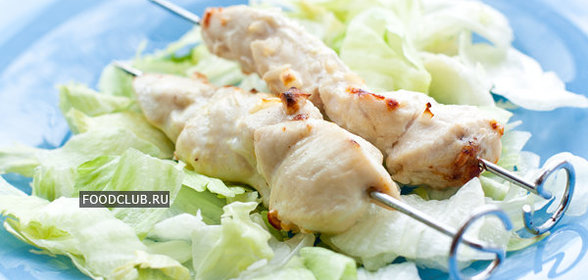 Сочные шашлычки из куриной грудки