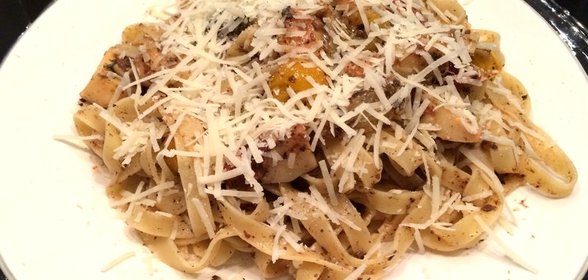 Тальятелле боскайола с трюфельным маслом