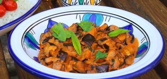 Баклажаны в соусе карри