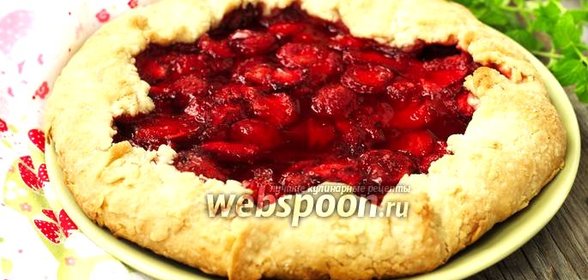 Галета с клубникой