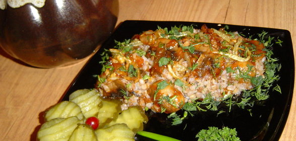 Гречка-слоенка, запеченная