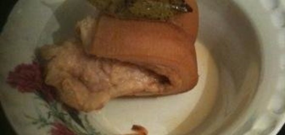 Домашнее вареное сало
