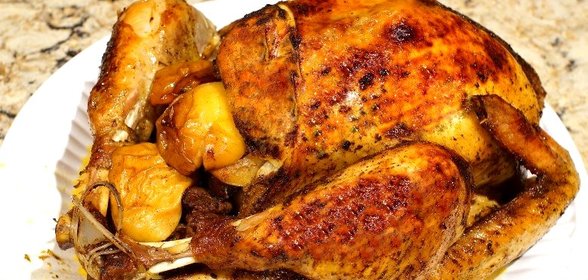 Индейка с мочеными яблоками