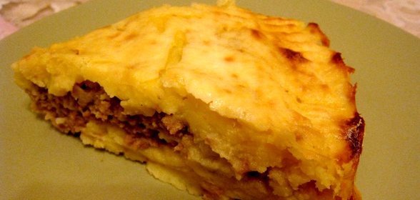 Картошка со свининой и сыром в духовке