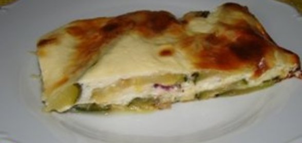 Мусака из цуккини с брынзой