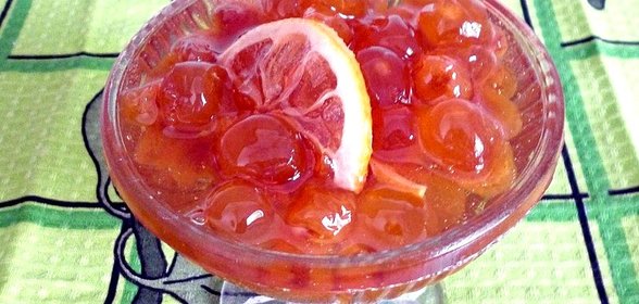 Варенье из белой черешни с лимоном