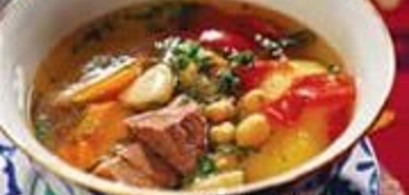 Шурпа из баранины с нутом