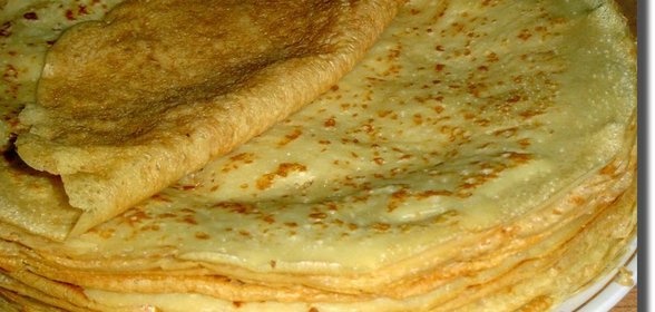 Тонкие ажурные блинчики