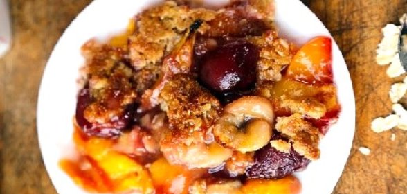 Крамбл с овсяными хлопьями