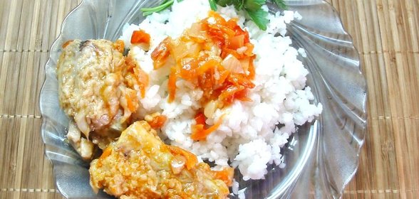 Минтай под овощным маринадом