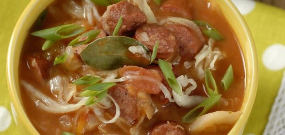 Суп с квашеной капустой