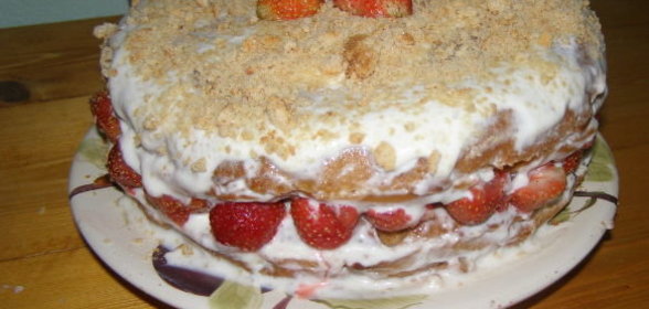 Пирог с начинкой из луфаря