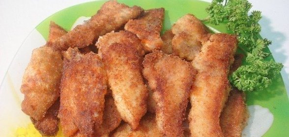 Пангасиус в панировочных сухарях