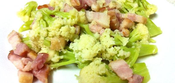 Цветная капуста с беконом