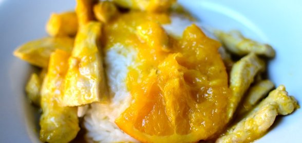 Куриное филе в апельсиновом соусе