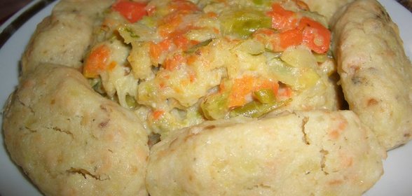 Котлеты из рыбы с картофелем