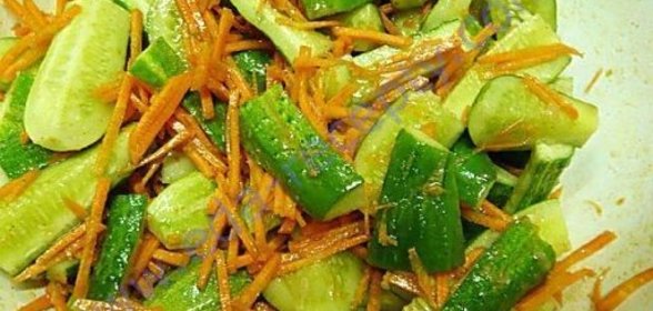 Салат огурцы по-корейски на зиму с морковью