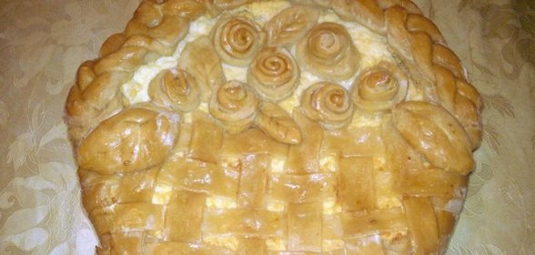 Пирог Корзинка цветов