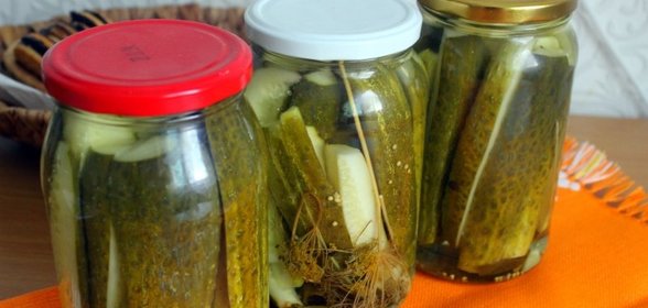 Закусочные маринованные огурцы