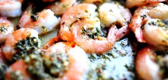 Лимонные креветки со специями