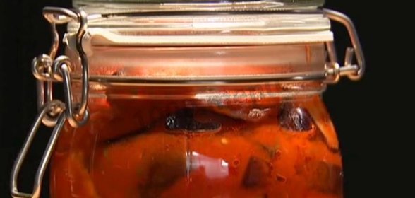 Жареные баклажаны на зиму с чесноком и помидорами