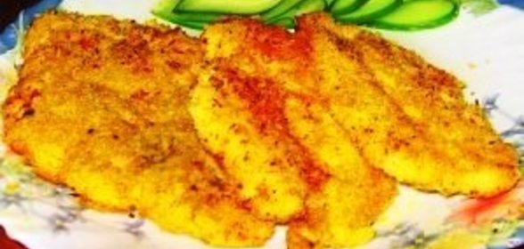 Шницели из индейки в кокосовой панировке