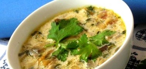 Грибной суп из замороженных подберезовиков