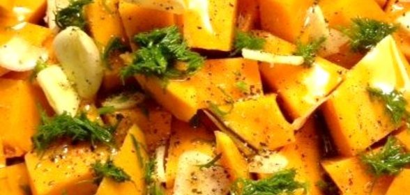 Тыквенные палочки с чесноком