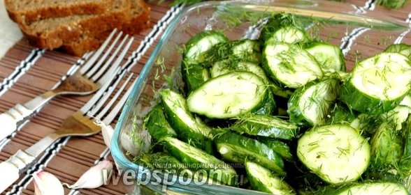 Быстрые малосольные огурцы