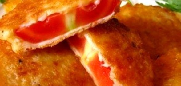 Помидоры в сырном кляре