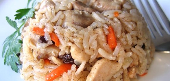 Плов узбекский с курицей