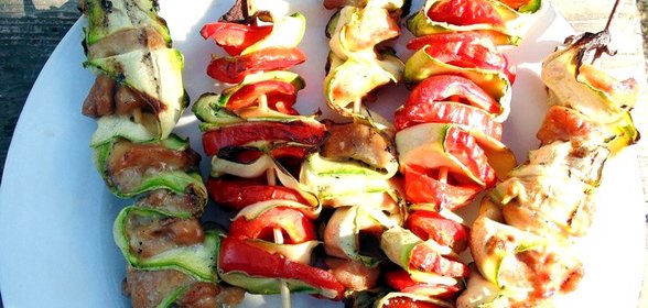 Закусочные мини-шашлычки гриль
