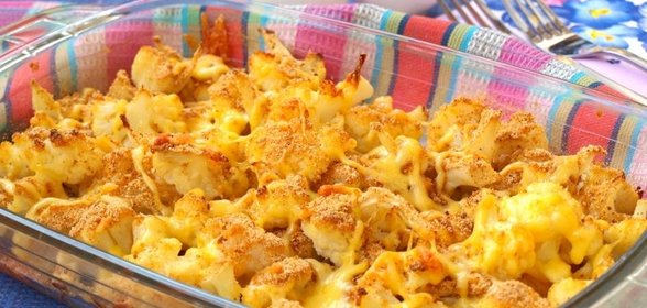 Цветная капуста запечённая в панировочных сухарях