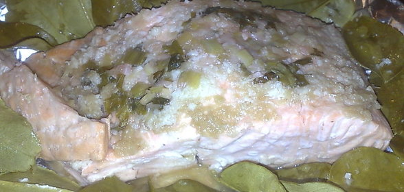 отварная форель с ткемали