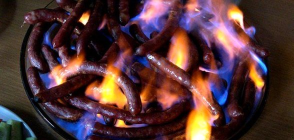 Охотничьи колбаски на спирту