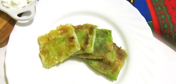 Капустные листы с соусом бешамель