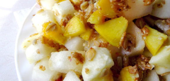 Пудинг из саго с вареньем