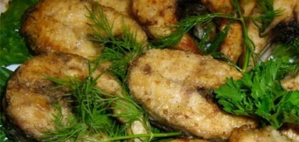 Щука на сковороде