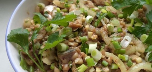 Баклажаны, жаренные с киноа