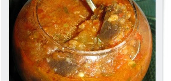 Аджика с баклажанами !