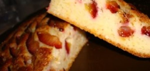 Сырно-сливовый пирог